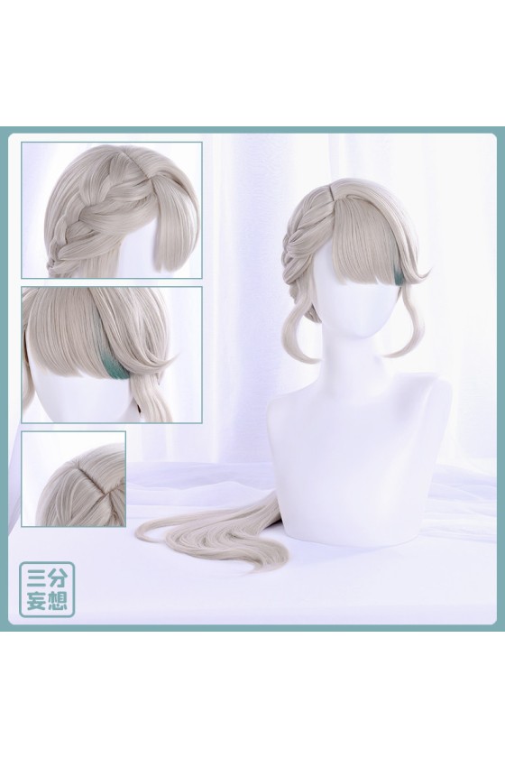 1/3 Delusion Genshin Impact Lynette Light Grey Cosplay Wig
